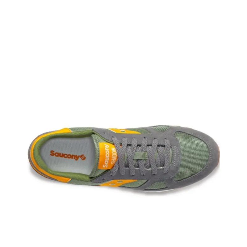 Saucony Shadow Original Anti-Slip Wear-Resistant Low-Top Running Shoes Men's Green Gray-2