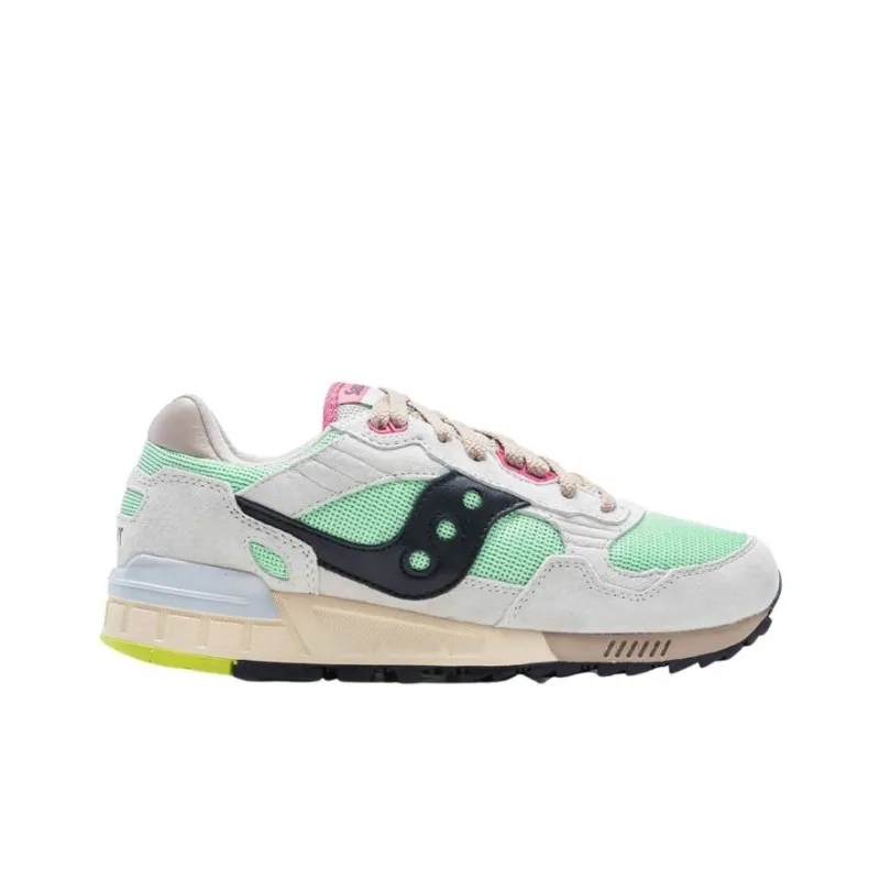 Saucony Shadow 5000 Anti Slip Wear Resistant Low Top Casual Running Shoes Unisex Gray Green-1