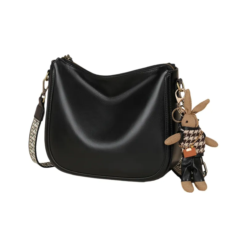 COMELY Cow Leather Patchwork Synthetic Leather Shoulder Bag Crossbody Bag Regular Women's Wine Coffee-13