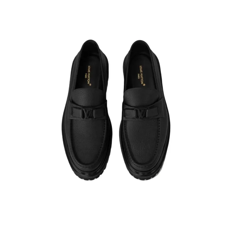 LOUIS VUITTON Major Loafers Men's Black-3
