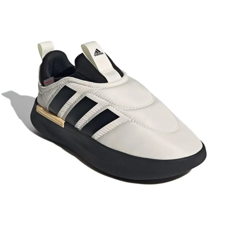 Adidas Adipuff Anti Slip Wear Resistant Low Top Casual Shoes Unisex Ecru-2
