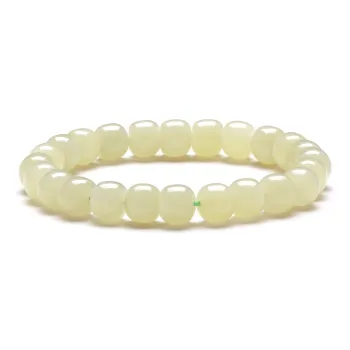 MARY WINDSOR Hetian Jade Bracelets Pale Greenish White Jade Unisex