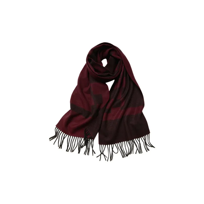 H YXIANG 100% Cashmere Knit Scarves Men's-2