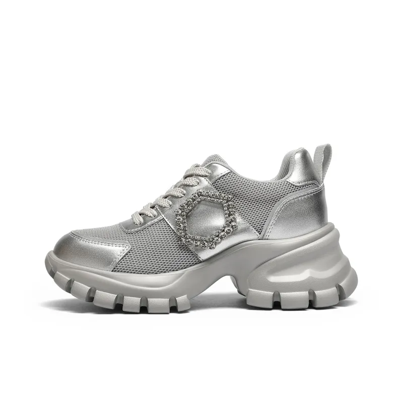 GOLDLION Breathable Low Top Chunky Sneakers Women's-0