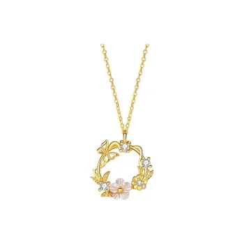 KING TAI FOOK 925 Sterling Silver Necklaces Women's