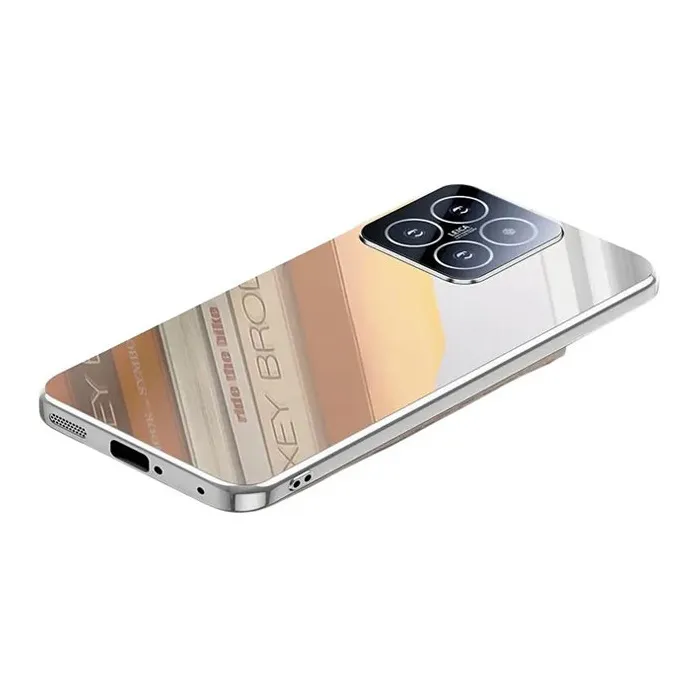 LONGYUGU Glass Material Advanced Ice Crystal Heat Dissipation Phone Case Compatible With Xiaomi 13/14/Pro Series-2