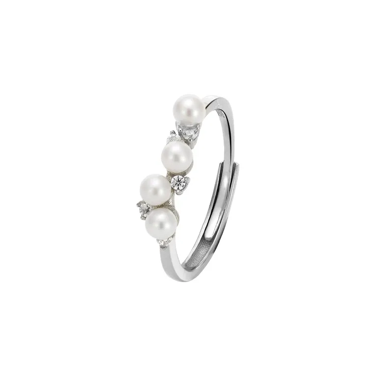 ZHENZHUAOMI Freshwater Pearl Rings Women's-4