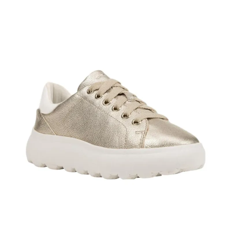 GEOX Spherica Ec4.1 Low Top Casual Shoes Women's Gold-1