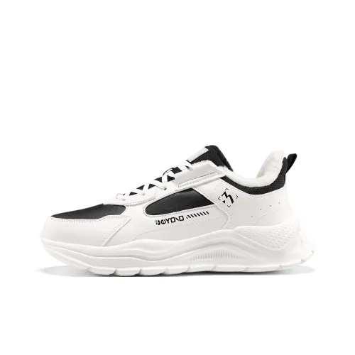 361° Slip Resistant Warm Low Top Casual Shoes Men's White Black