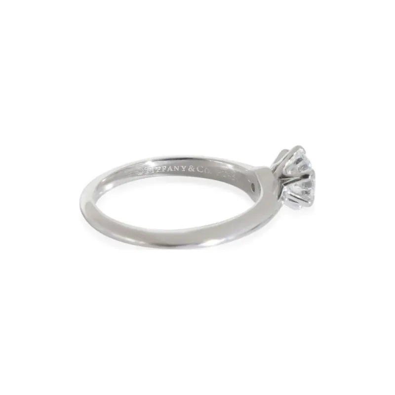 TIFFANY & CO. Pre Owned Platinum Diamond Engagement Ring-3