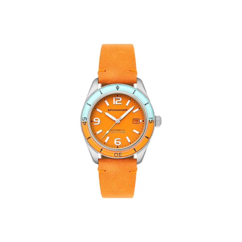 SPINNAKER Wrist Watch Automatic Mechanical Movement Orange Watch Dial Unisex-0