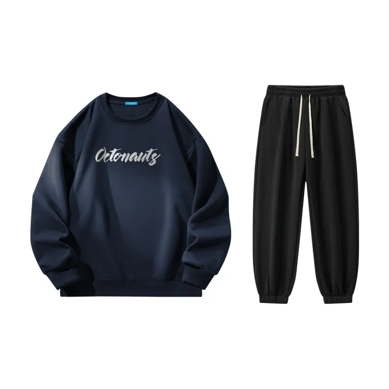 Small Columns Under The Sea Sweatshirt Set Unisex-19
