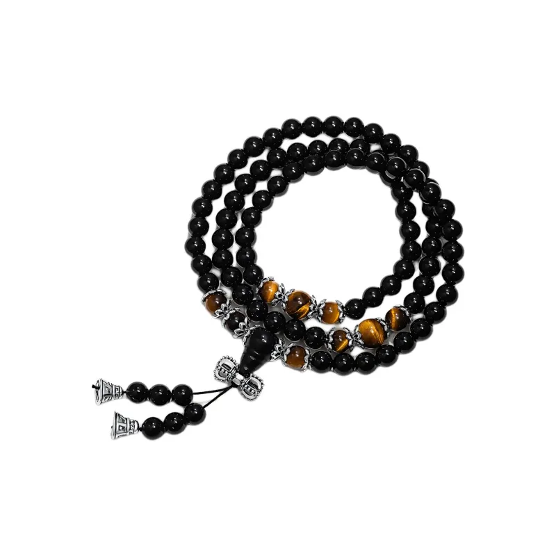 JINGCHENGGOU Obsidian Bracelets Unisex-5