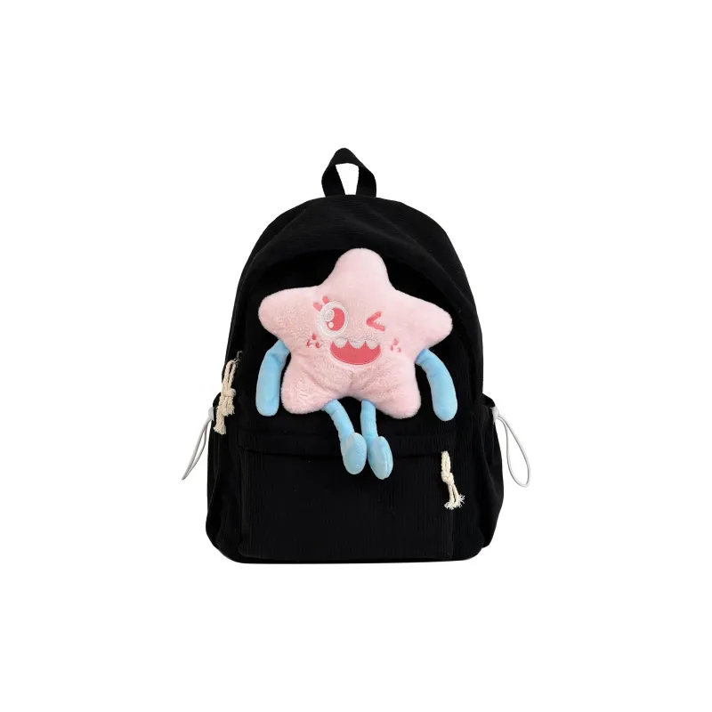 PINK·LAND Nylon Backpack Medium Size Women's White/Pink/Green/Yellow-13