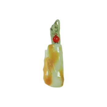 Jade Charm Yao Hetian Jade Necklaces White Jade/Pale Greenish White Jade Unisex