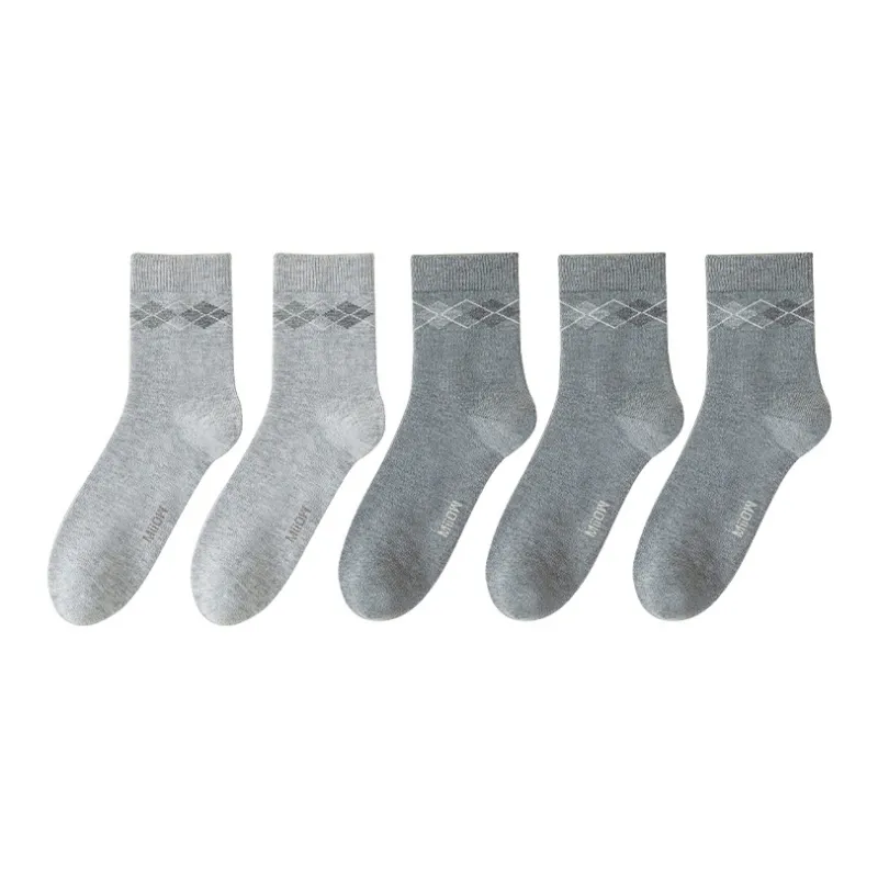 MIIOW Mid Calf Socks Men's 5 Pack-20