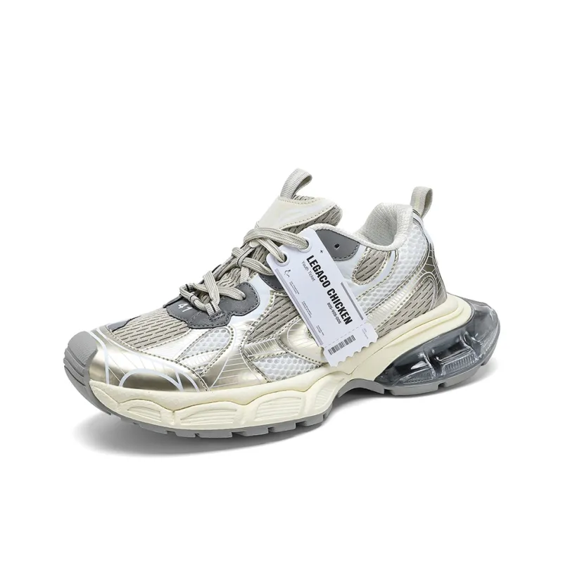 Legaco Chicken Cushioning Anti-Slip Wear-Resistant Breathable Height Increasing Low-Top Chunky Sneakers Unisex-31