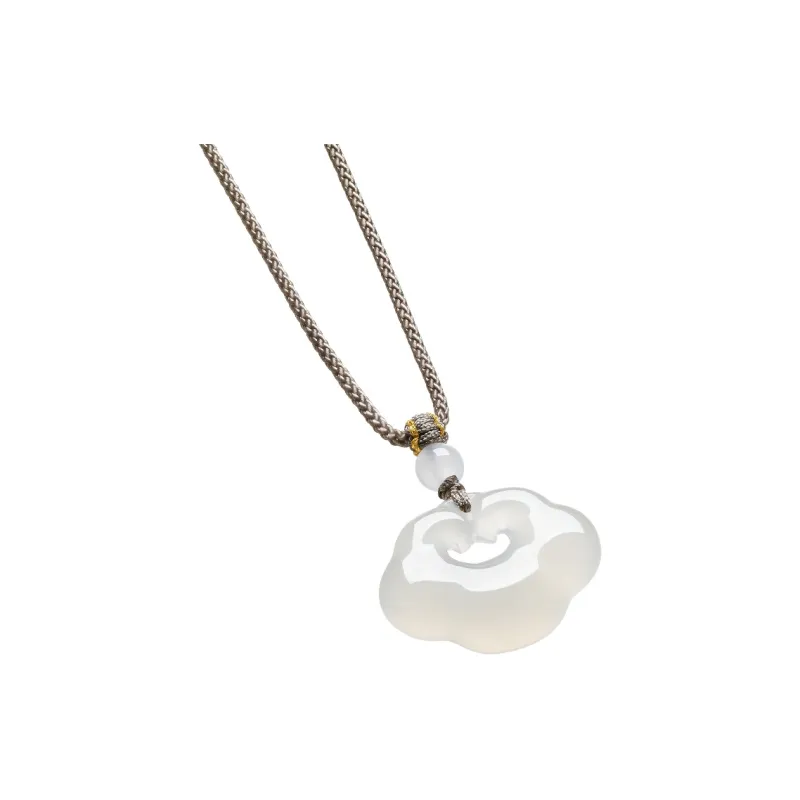 ZHOU LIU FU Chalcedony Necklaces Unisex-3