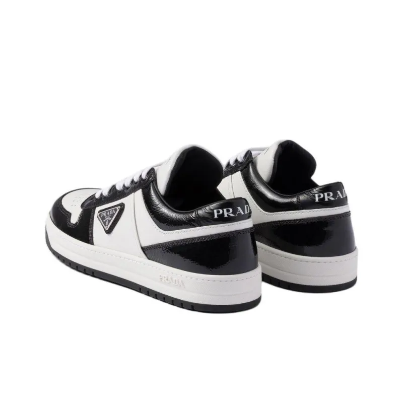 PRADA Prada Downtown Low Top Skateboard Shoes Women's Black White-3