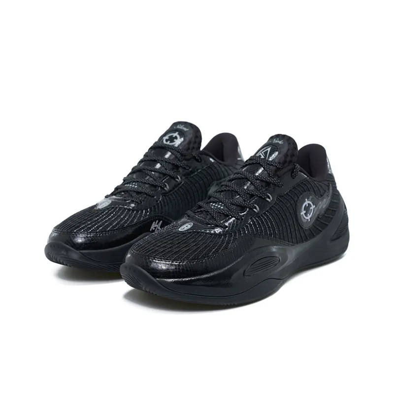 RIGORER Reeves Generation Cushioning Anti Slip And Wear Resistant Low Top Basketball Shoes Men's Black-2