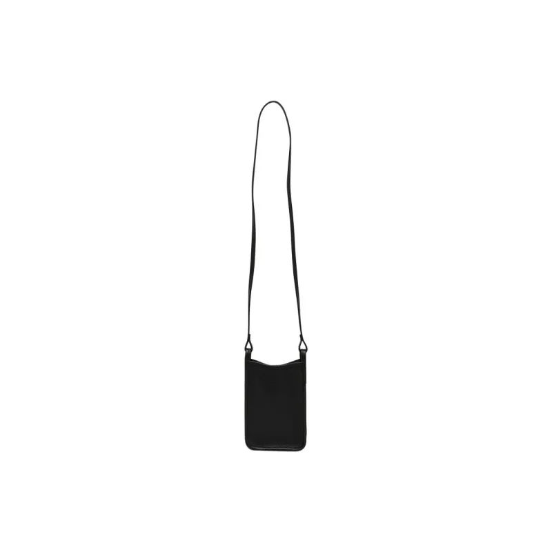 LONGCHAMP Le Foulonné Cow Leather Cell Phone Pouch Shoulder Bag Crossbody Bag Women's Black-2