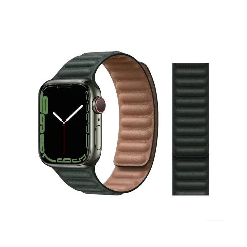 Mr. Strap Watch Band Apple Compatibility Leather Material-4