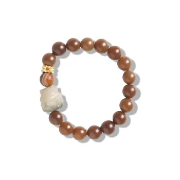 BNNYW Golden Sandalwood Bracelets Unisex