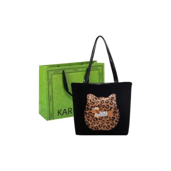 KARUISHA Leather Velvet Tote Bag Shopping Bag Shoulder Bags Regular Women's Multicolor