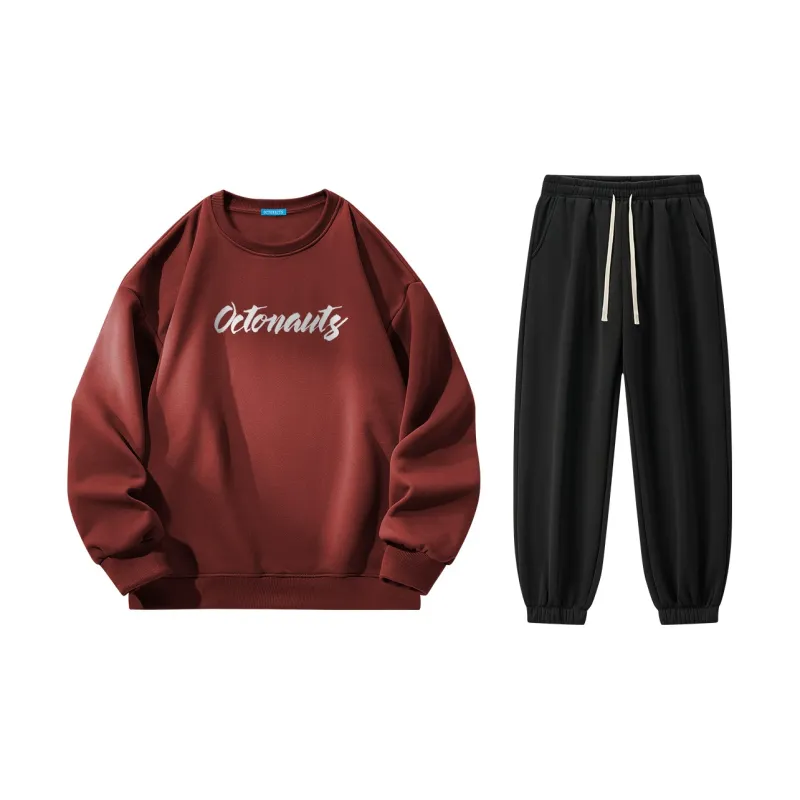 Small Columns Under The Sea Sweatshirt Set Unisex-25