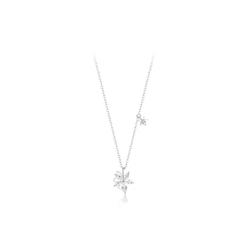 ETAHLOVE S925 Silver Necklaces Women's Couple Confession Birthday Gift For Girlfriend Box