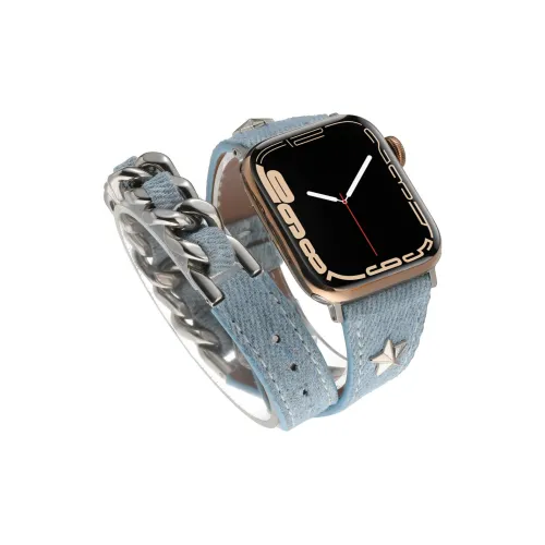 LOVINGCOOL Apple Compatibility Watch Band Denim Material