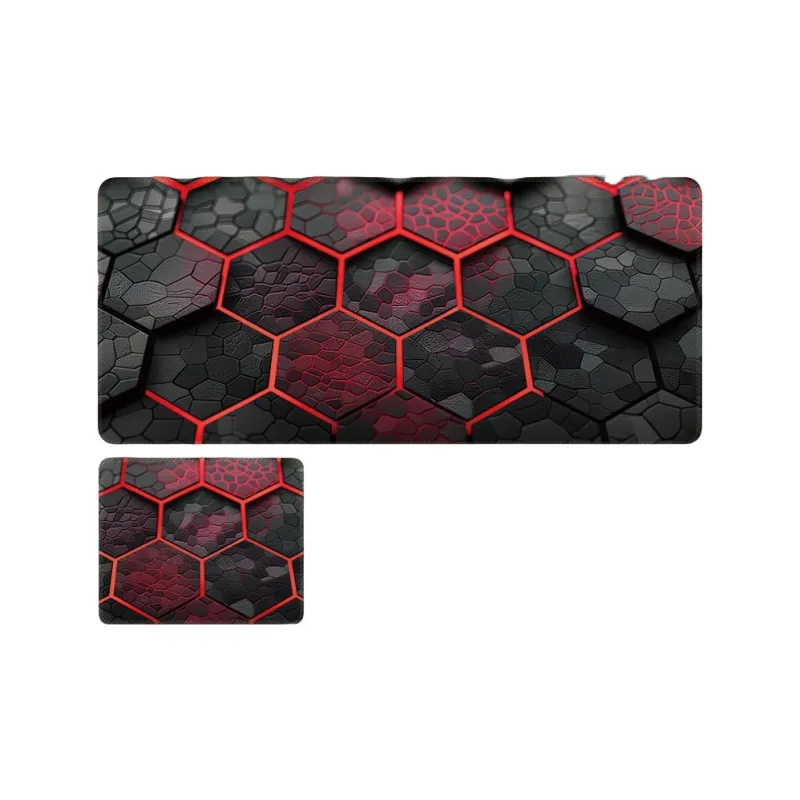 SHIBADU Rubber+Ji Fine Cloth Surface Tech Style Ergonomic Gaming Keyboard Pad Laptop Desk Pad For FPS Mouse Pads-9