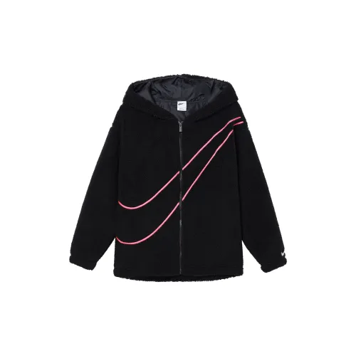 Nike Dragon New Year's Collection SPORTSWEAR Velvet-feel Coat Women's Black