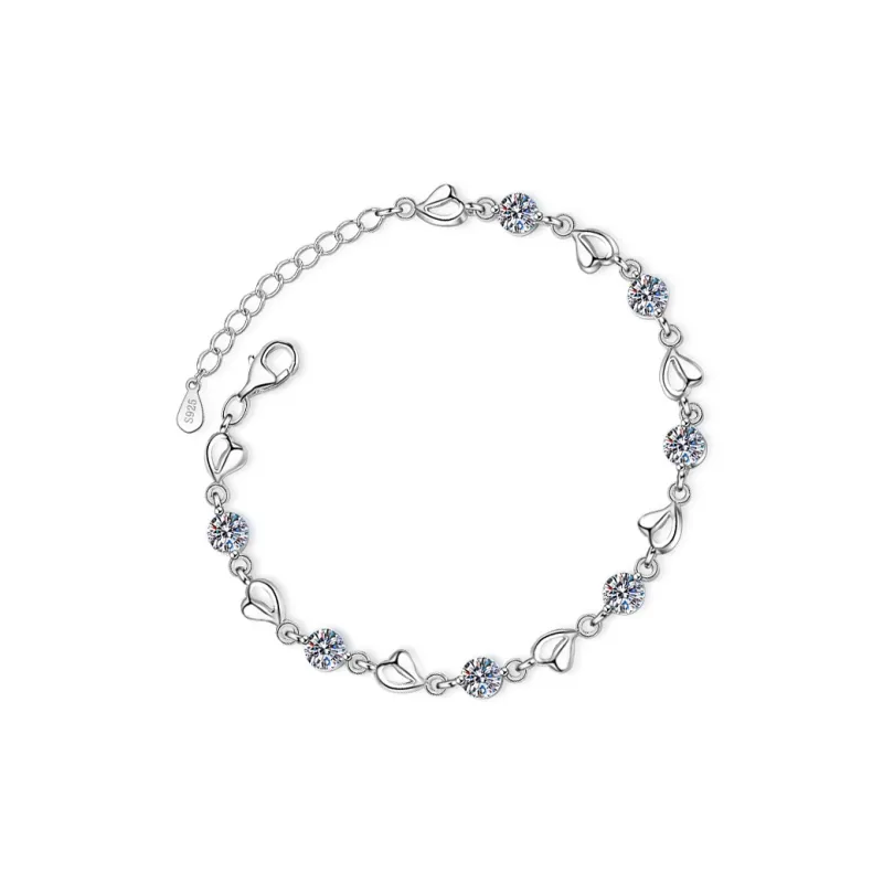 EADDA JEWELRY Moissanite Bracelets Unisex-0