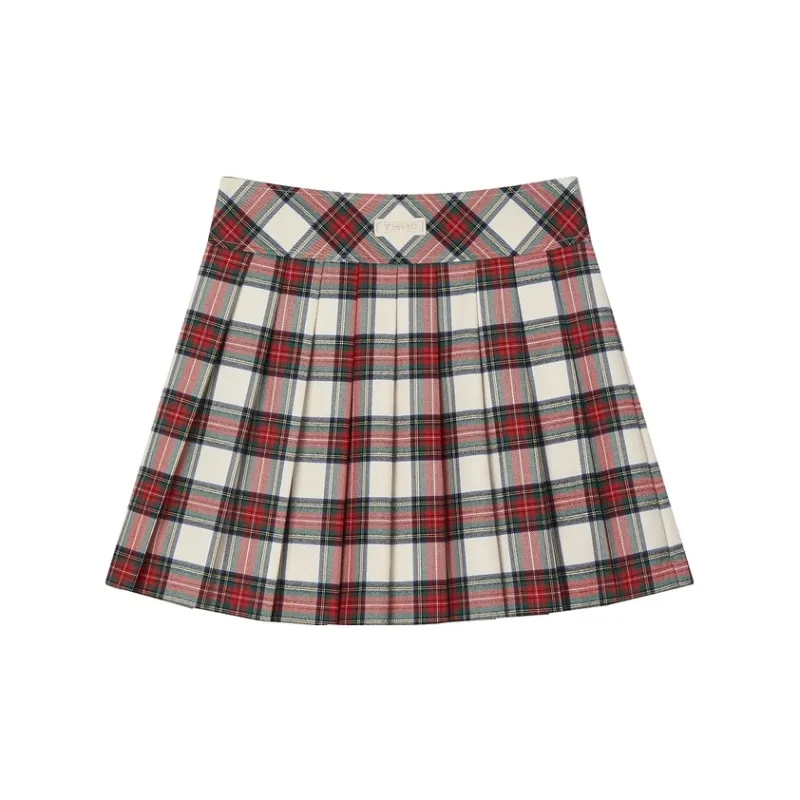Teenie Weenie Casual Short Skirts Women's Ivory White-1