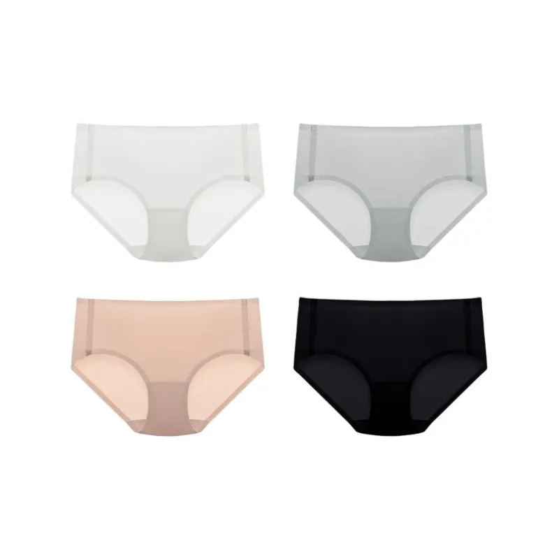YOUNGYELL 100% Cotton Antibacterial Crotch Low Rise Underpants Women's Combo Set-11