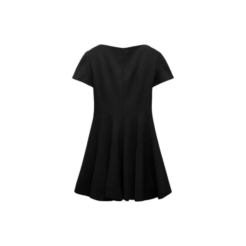 ZARA ZW Series Short Sleeved Dress Women's Black-1