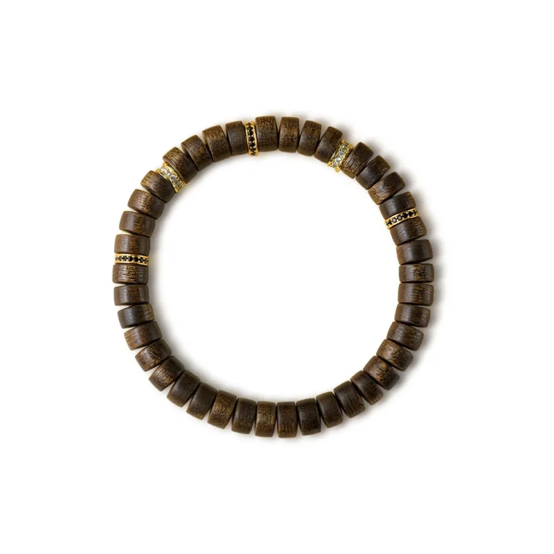 FANGYUANXIAOFU Fragrance Enhancer, Agarwood Wooden Bracelets Unisex-0