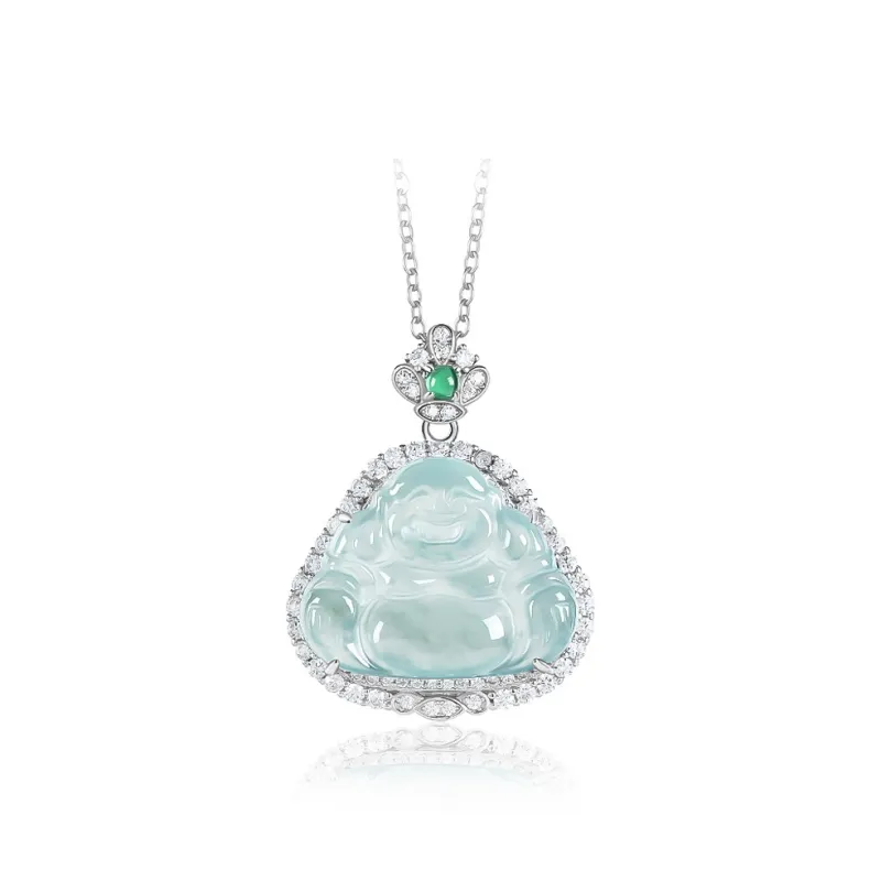 LANMUYINNUO Glutinous Jade Jadeite Necklaces Women's-0