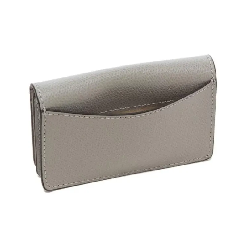 Furla Leather Card Holder Women's Gray-5
