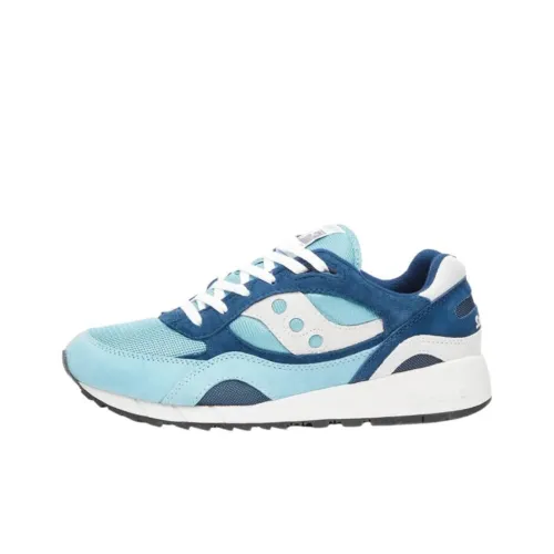 Saucony Shadow 6000 Anti Slip Wear Resistant Low Top Running Shoes Unisex Blue White