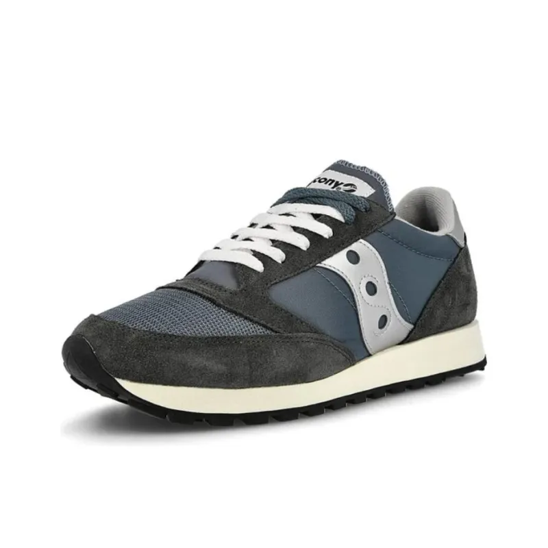 Saucony Jazz Original Vintage Anti Slip Wear Resistant Low Top Running Shoes Men's Blue Black-2