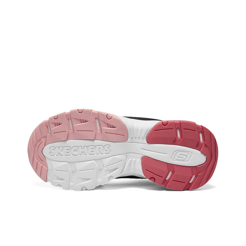 Skechers Kozmiks Slip Resistant Cushioning Abrasion Resistant Thermal Kids Lifestyle Shoes Pink/Black Teenagers-5