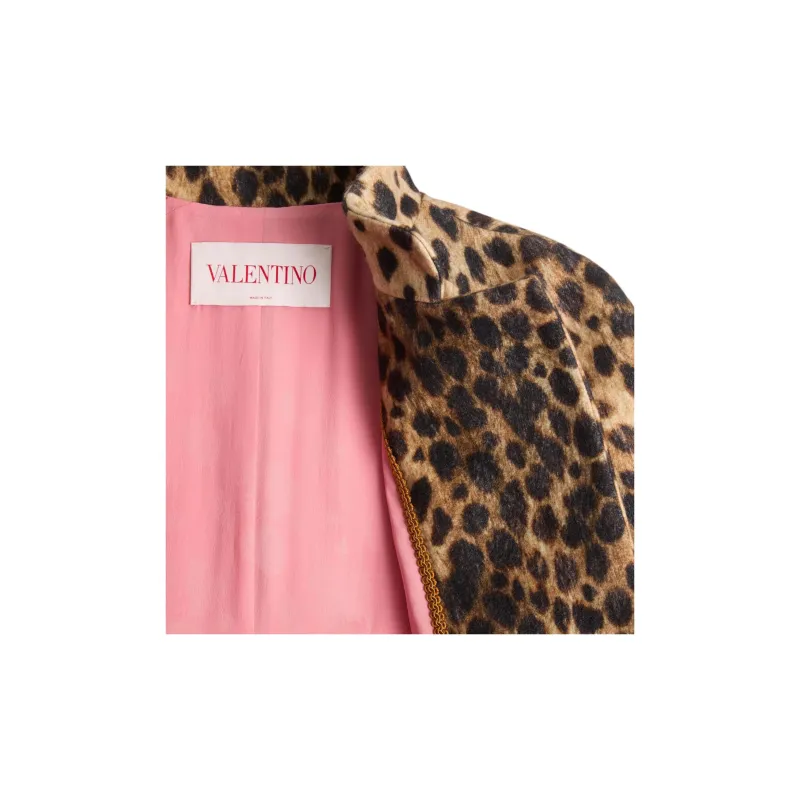 Valentino Jaguar Spots Leopard Printed Coat-5