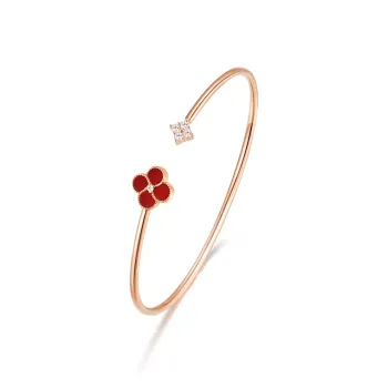 Trpopo S925 Sterling Silver Bangles Women's