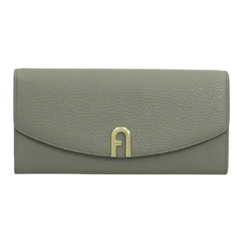 Furla Leather Long Wallets Women's Green