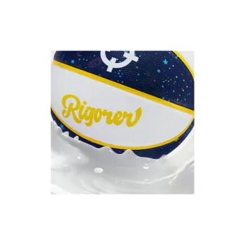 RIGORER Rubber Basketball White Blue Size 5 Training Unisex