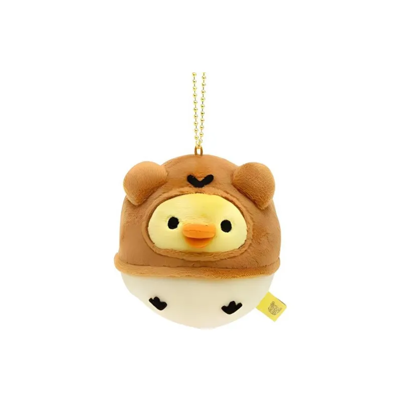 SAN X Rilakkuma Character/Puff Chicken Rilakkuma Rough Pastry Collection Dolls Plush Pendant 8cm High-3