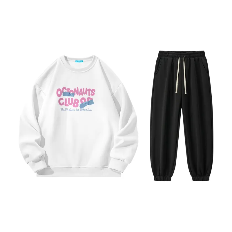 Small Columns Under The Sea Sweatshirt Set Unisex-43