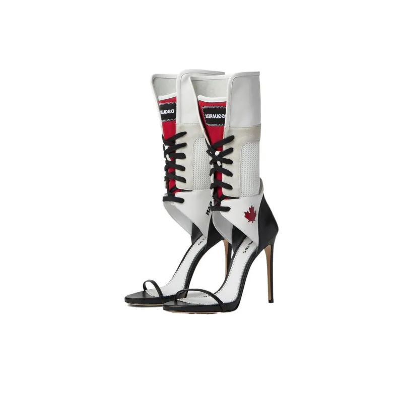 Dsquared2 Boxeur 120mm Lace-up Sandals-4